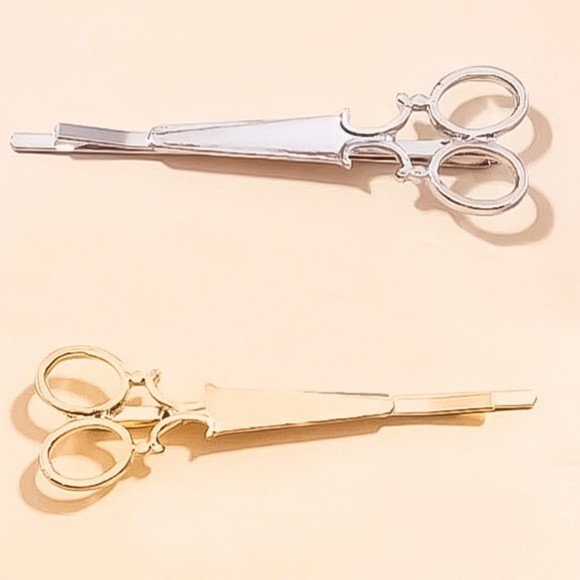 ⚜️[𝟯/$𝟭𝟴]⚜️NEW 2 Scissors Hairpins Minimalist Set - Picture 12 of 14